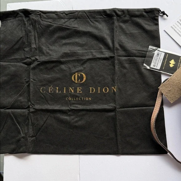 Céline Dion Collection Pebbled Leather Crossbody Bag in Blush Taupe - Picture 12 of 14